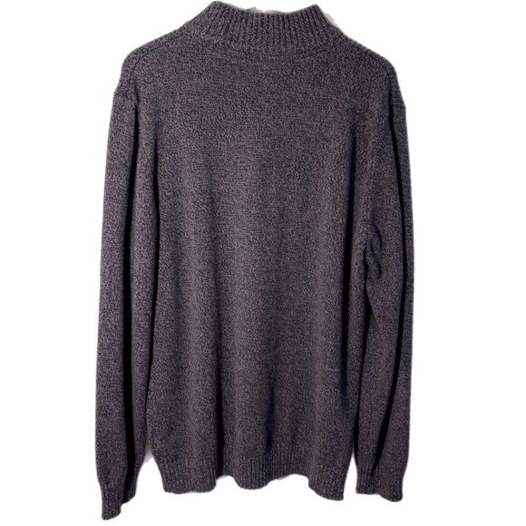 Great Northwest Black Gray Men’s XXL Quarter Zip Sweater with Ribbed Cuffs. - Picture 2 of 9